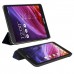 Asus Fonepad 8 FE380CXG 8" - PU Flip Cover Stand Protective Tablet Cover Case Support Sleep Wake Function - Dark Blue